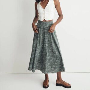 Madewell Cotton Voile Maxi Skirt in Bitsy Bouquet
